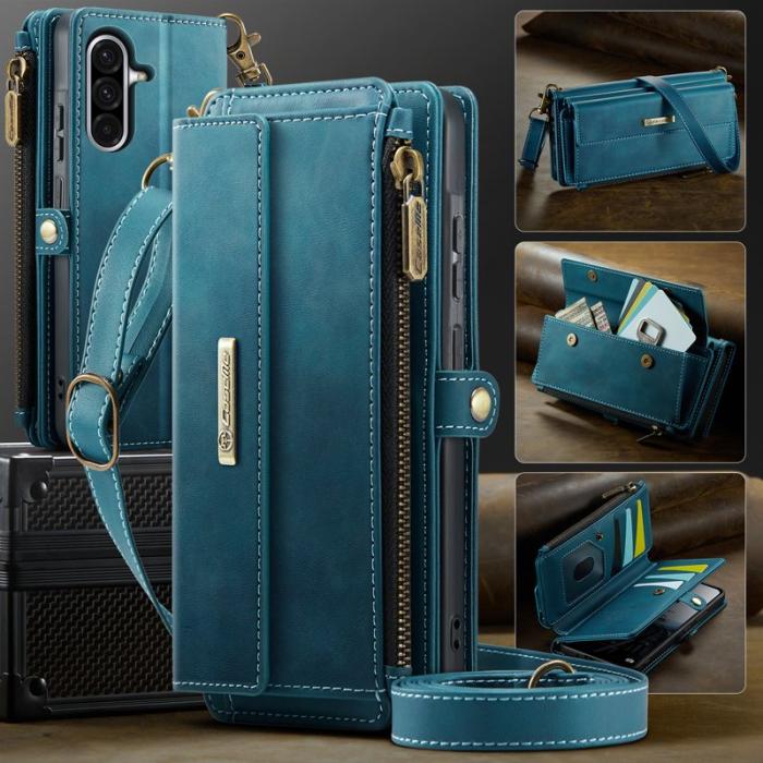 Caseme - CASEME Konstläder Plånboksfodral till Samsung Galaxy A56 5G - Grön