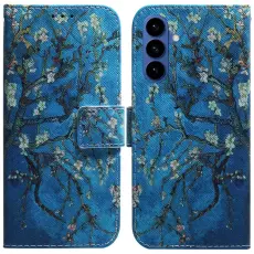 OEM - Samsung Galaxy S26 / S26 Pro Pl&aring;nboksfodral Konstl&auml;der - Aprikos Blommor