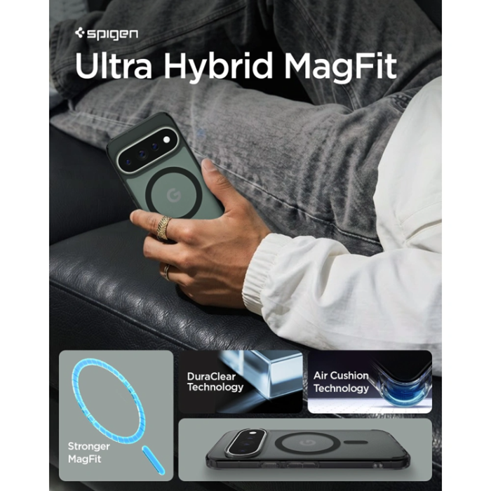 Spigen - Spigen Mobilskal För Google Pixel 11 Pro Magsafe Ultra Hybrid - Frost/Svart