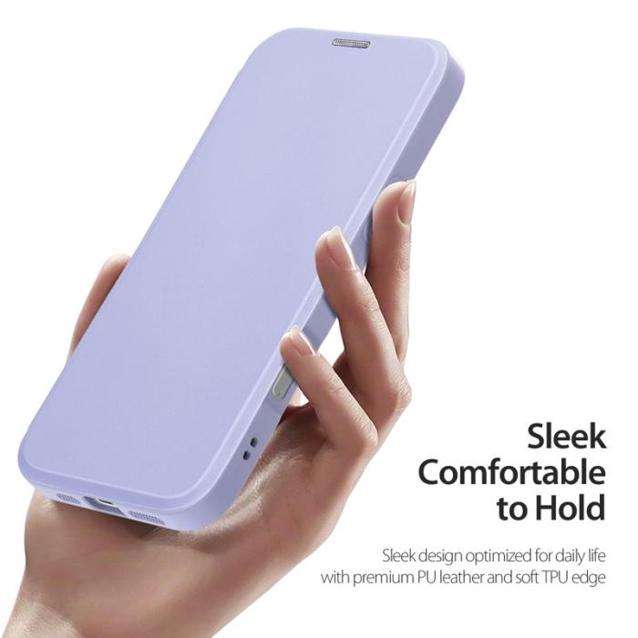 Dux Ducis - DUX DUCIS Skin X Pro iPhone 16 Plus Fodral KonstLäder - Lila
