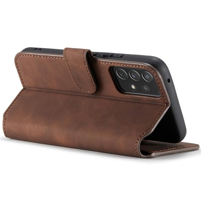 DG.MING - DG.MING Stand Retro KonstläderPlånboksfodral Samsung Galaxy A53 5G Brun