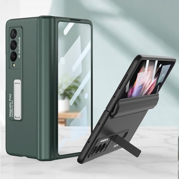 GKK - GKK Samsung Galaxy Z Fold3 5G Fodral PC - Guld