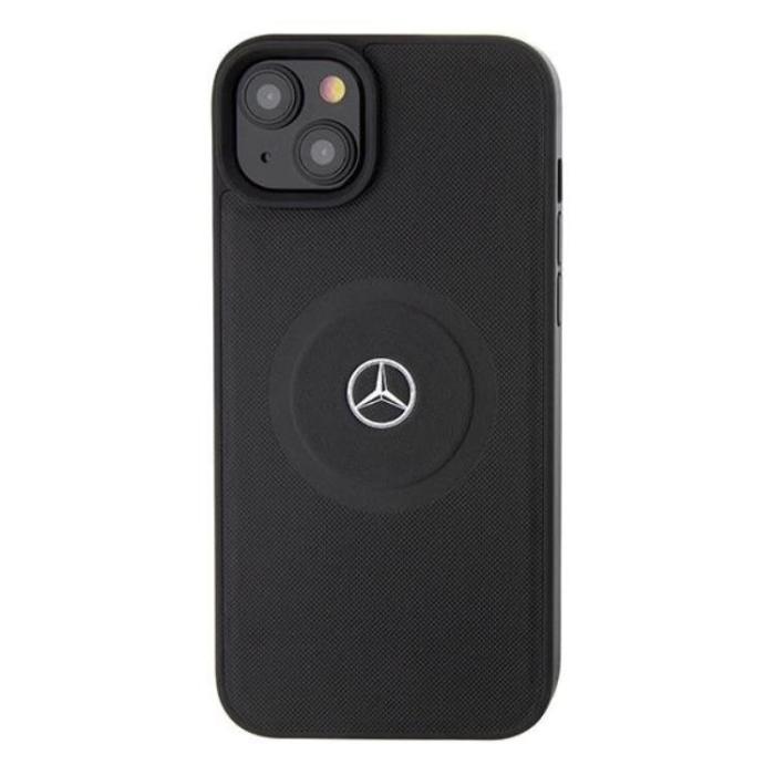 Mercedes - Mercedes iPhone 15 Pro Max Mobilskal MagSafe Crossed Lines Pattern