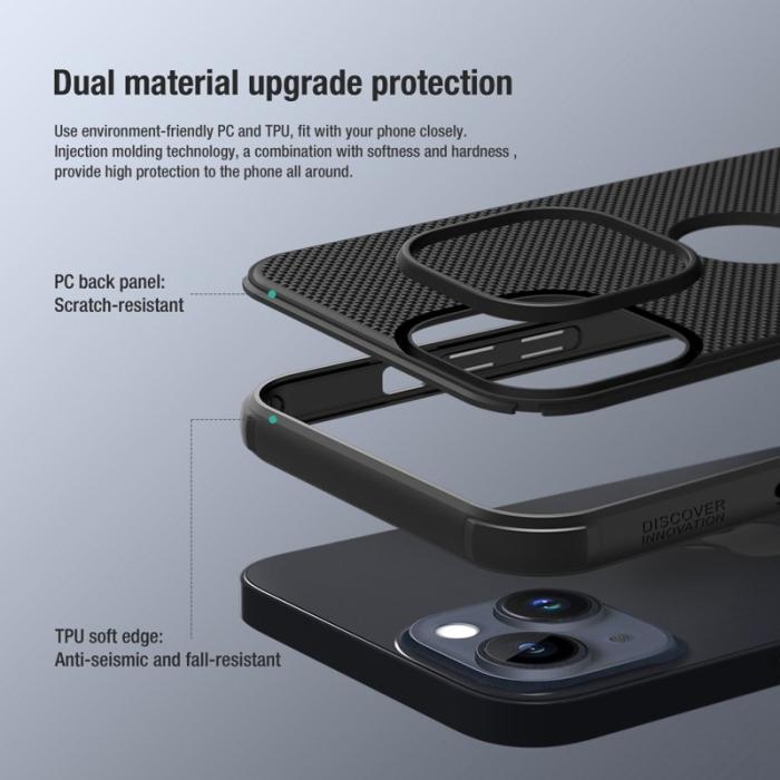 Nillkin - NILLKIN Super Frosted Shield Pro Mobilskal för iPhone 14 - Svart