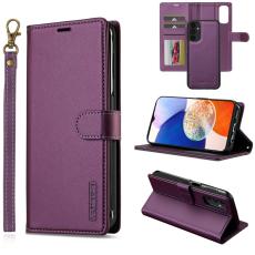 LC.imeeke - LC.IMEEKE L2 Series Samsung Galaxy A34 5G Pl&aring;nboksfodral Konstl&auml;der - Lila