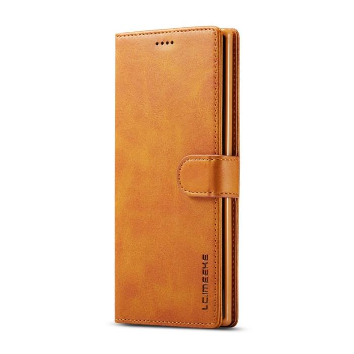 LC.imeeke - LC.IMEEKE Mobilskal till Samsung Galaxy A32 5G/M32 5G - KonstLäder - Brun