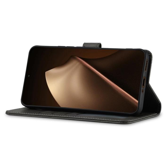 LC.imeeke - LC.IMEEKE Xiaomi 15T Pro Plånboksfodral Konstläder - Grå