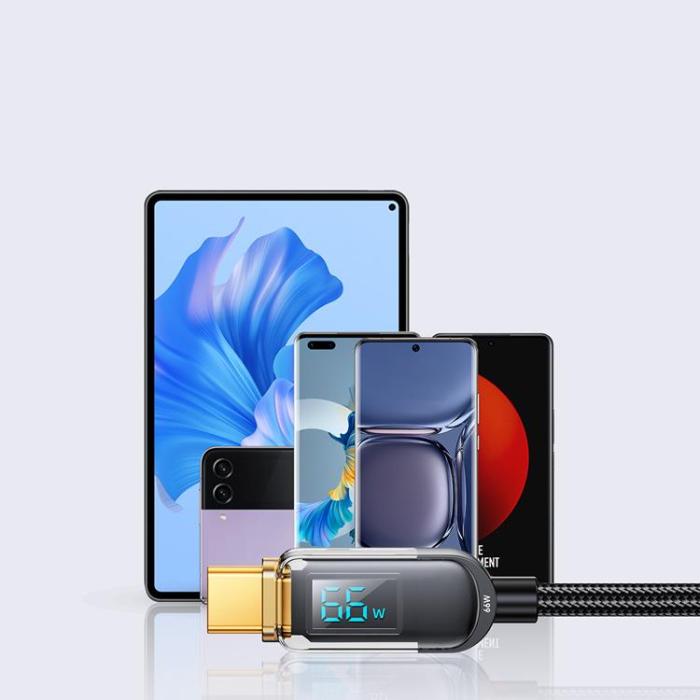 Joyroom - Joyroom USB-C till USB-A kabel 66W 1.2m - Svart