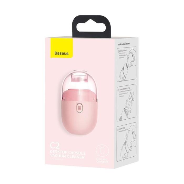 UTGATT5 - Baseus C2 Batteridriven Dammsugare - Rosa