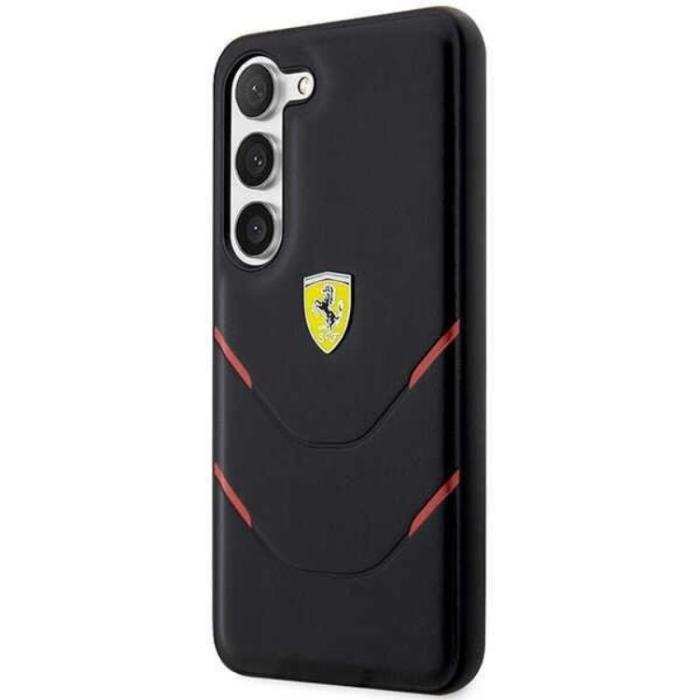 Ferrari - Ferrari Galaxy S23 Plus Skal Hot Stamp Lines - Svart