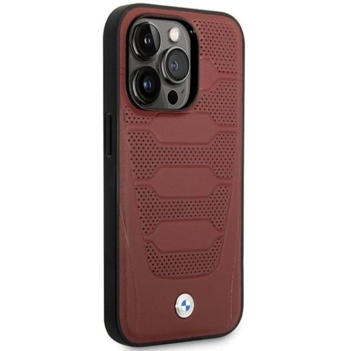 BMW - BMW iPhone 14 Pro Mobilskal Magsafe Läder Seats Pattern