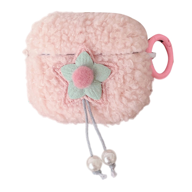 AirPods Pro 3 Skal Star Pearl Fluff Ringspänne Anti-drop - Rosa | 505771 | AlltMobil