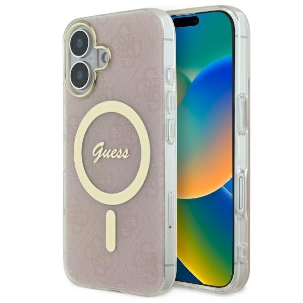 Guess iPhone 16 Plus Mobilskal MagSafe IML 4G - Rosa | 2353 | AlltMobil