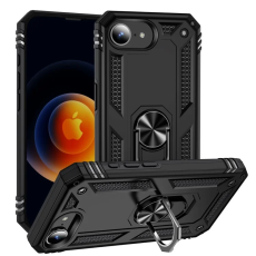A-One Brand - iPhone 16e Mobilskal med Kickstand - Svart