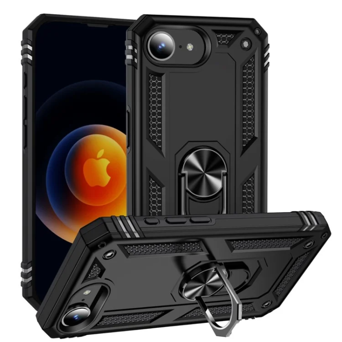 A-One Brand - iPhone 16e Mobilskal med Kickstand - Svart