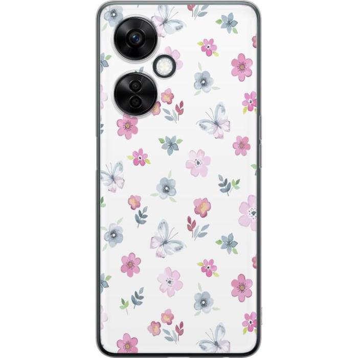 iSecrets - Mobilskal till OnePlus Nord CE 3 Lite med Blommor och fjärillar