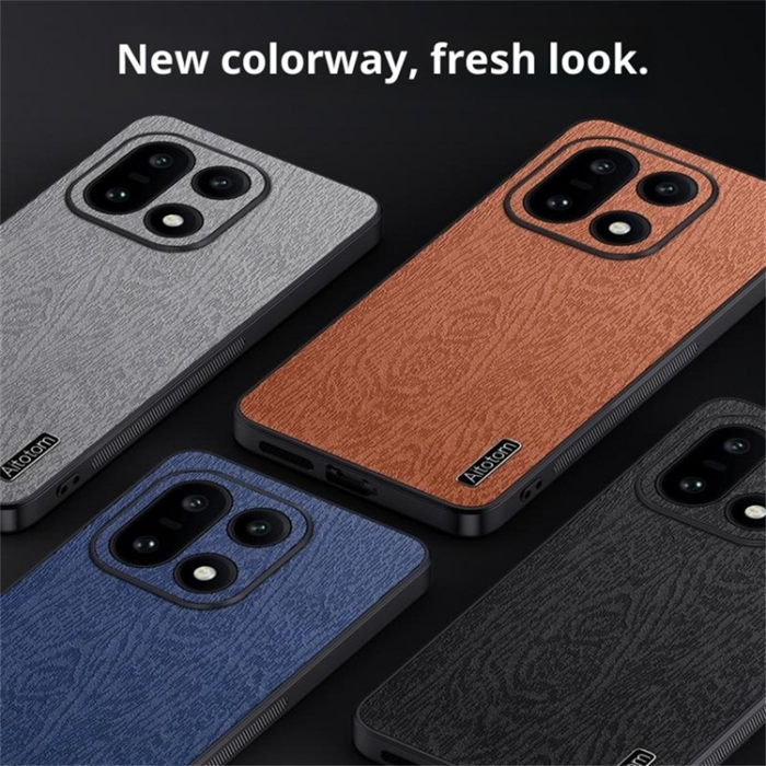 A-One Brand - OnePlus 15 5G Mobilskal Wood Texture PU Läder