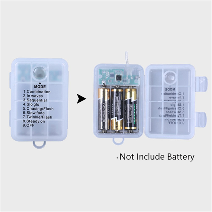 OEM - Halloween Spindelnätslampa med Batterilåda 8 Lägen 70LED - Varmvit