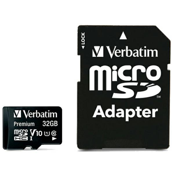 Verbatim Minneskort microSDHC 32GB V10 Med Adapter - Svart | 288 | AlltMobil