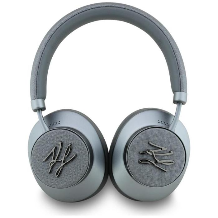 KARL LAGERFELD - Karl Lagerfeld Over-Ear Hörlurar Bluetooth ANC Grained Initials - Grå