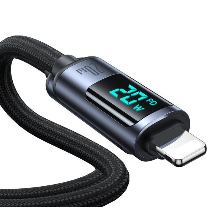 Joyroom - Joyroom USB-C till Lightning kabel 20W med LED display 1.2m