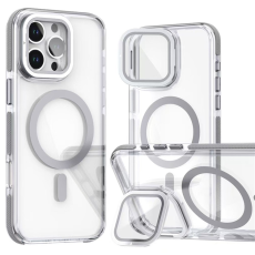 A-One Brand - iPhone 16 Pro Max Mobilskal MagSafe Acrylic Kickstand - Grå