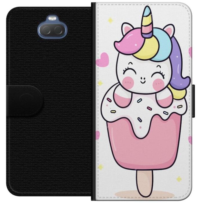 iSecrets - Plånboksfodral till Sony Xperia 10 med Glad enhörning