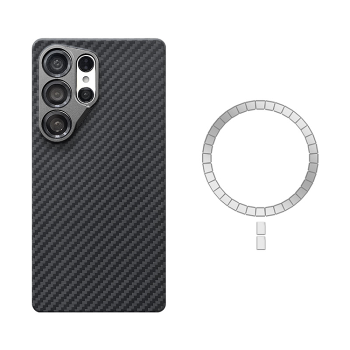 A-One Brand - Galaxy S25 Ultra Mobilskal MagSafe Kevlar - 1500D Coarse