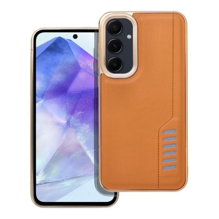OEM - Galaxy A35 5G Mobilskal Milano - Brun