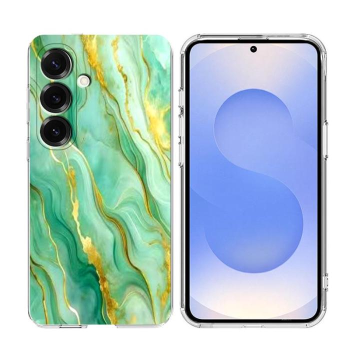 OEM - Mobilskal till Samsung Galaxy S26/S26 Pro Marmor Mönster TPU - Grön