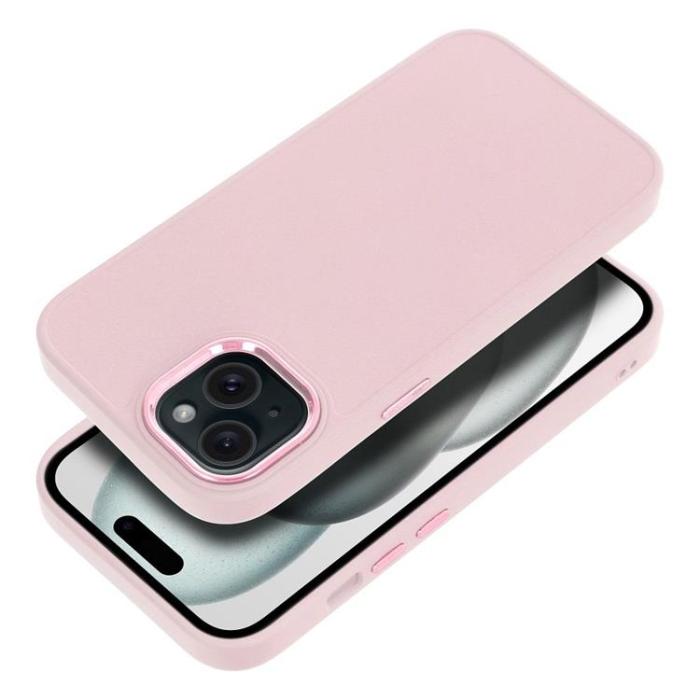 OEM - iPhone 15 Mobilskal Frame - Rosa