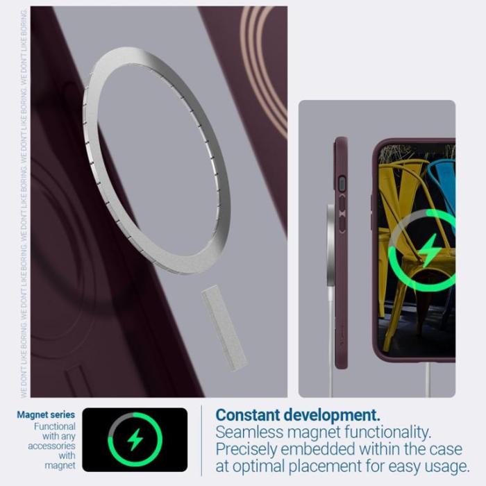 Spigen - Spigen iPhone 14 Plus Magsafe Skal Caseology Parallax - Bourgogne