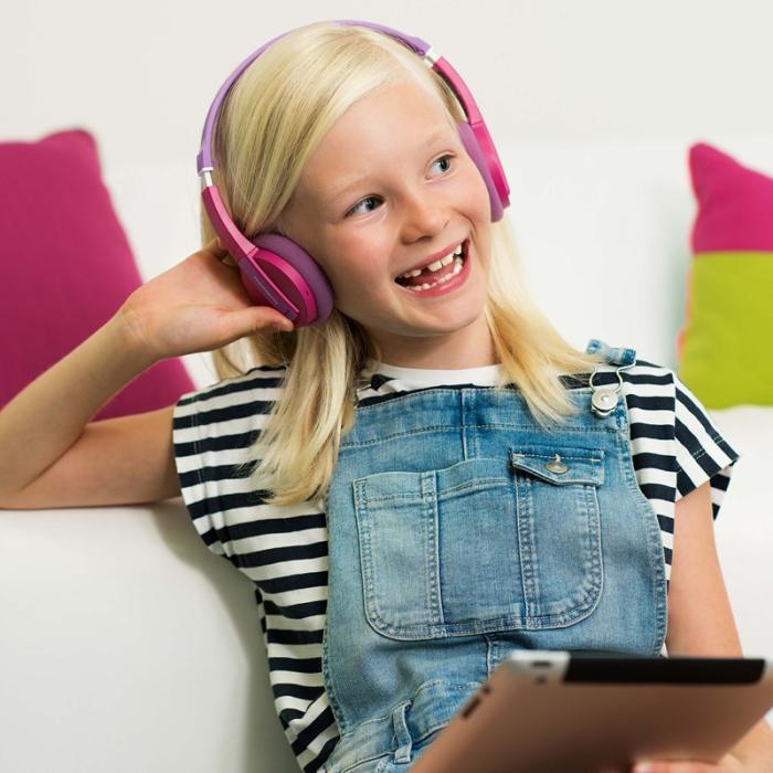 UTGATT4 - THOMSON Hörlur WHP6017P Trådlös Bluetooth On-Ear Barn - Rose