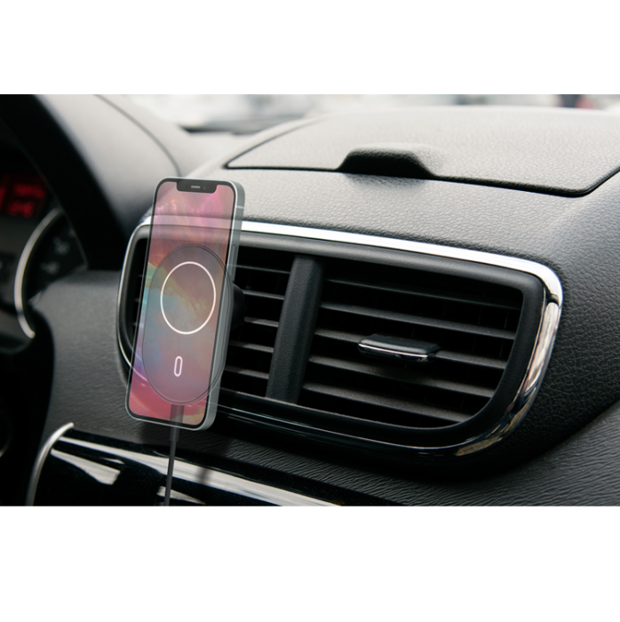 UTGATT1 - Deltaco Billaddare Trådlös Magnet - Svart