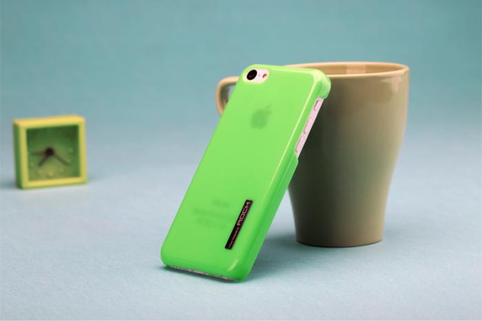 ROCK - Rock Ethereal Baksideskal till Apple iPhone 5C (Grön)