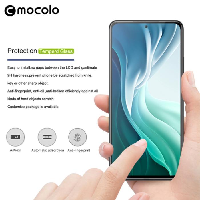 Mocolo - MOCOLO Härdat Glas Skärmskydd Xiaomi Mi 11i - Svart