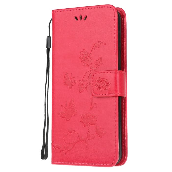 OEM - Butterfly Plånboksfodral till Xiaomi Mi 11i - Magenta