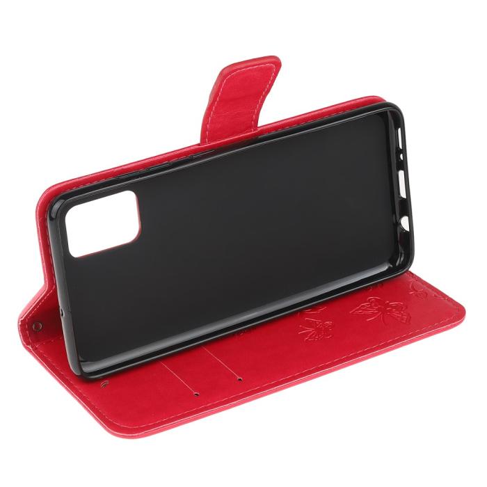 OEM - Butterfly Plånboksfodral till Xiaomi Mi 11i - Magenta