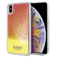 UTGATT5 - Guess skal iPhone Xs Max California Glow in the dark Rosa