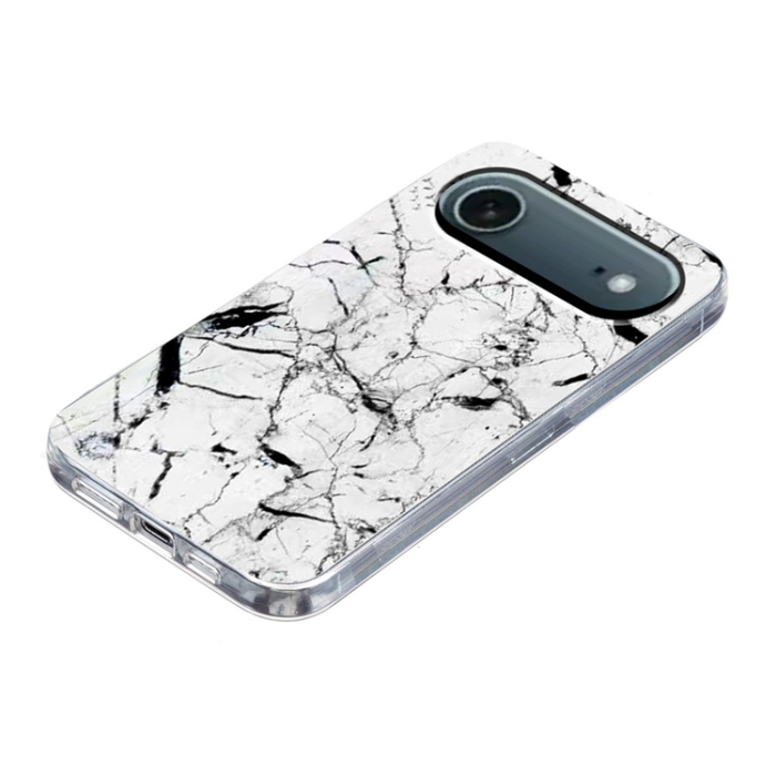 A-One Brand - iPhone Air Mobilskal Marble Pattern Printing Soft - Vit