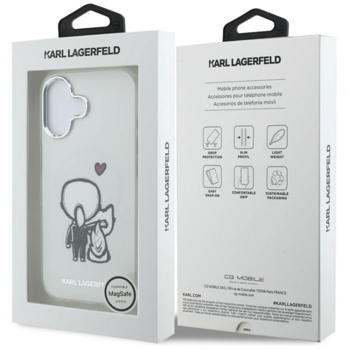 KARL LAGERFELD - Karl Lagerfeld Mobilskal För iPhone 17 Magsafe Karl & Choupette Back