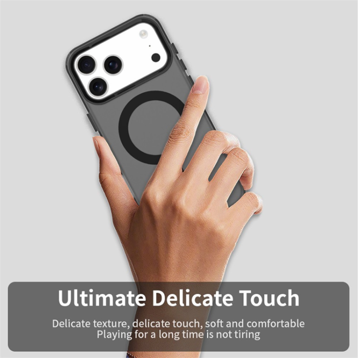 A-One Brand - iPhone 17 Pro Mobilskal MagSafe Anti Drop Hybrid - Svart