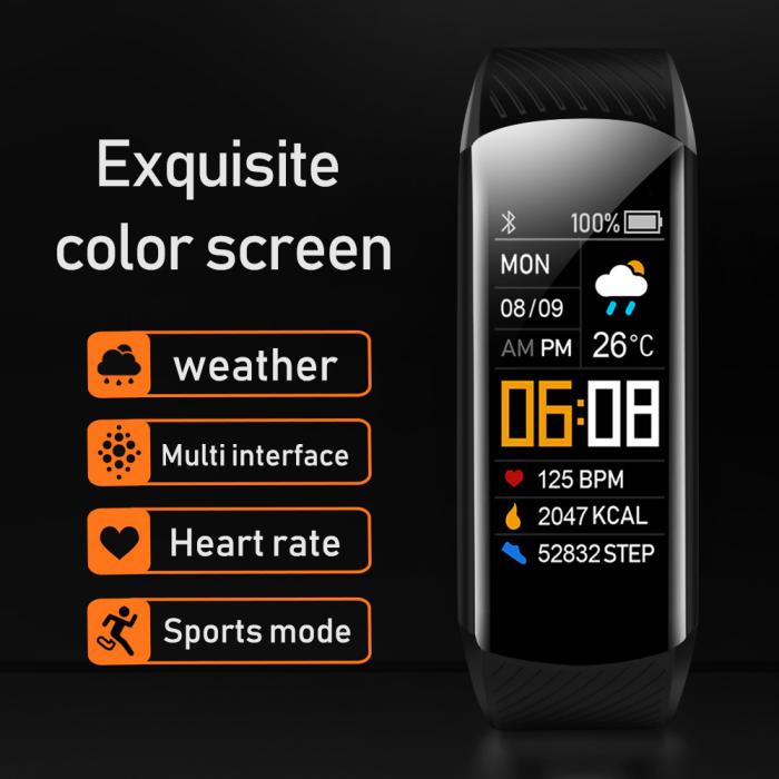 UTGATT5 - DENVER Bluetooth fitnessband with HR and BP sensor - Svart