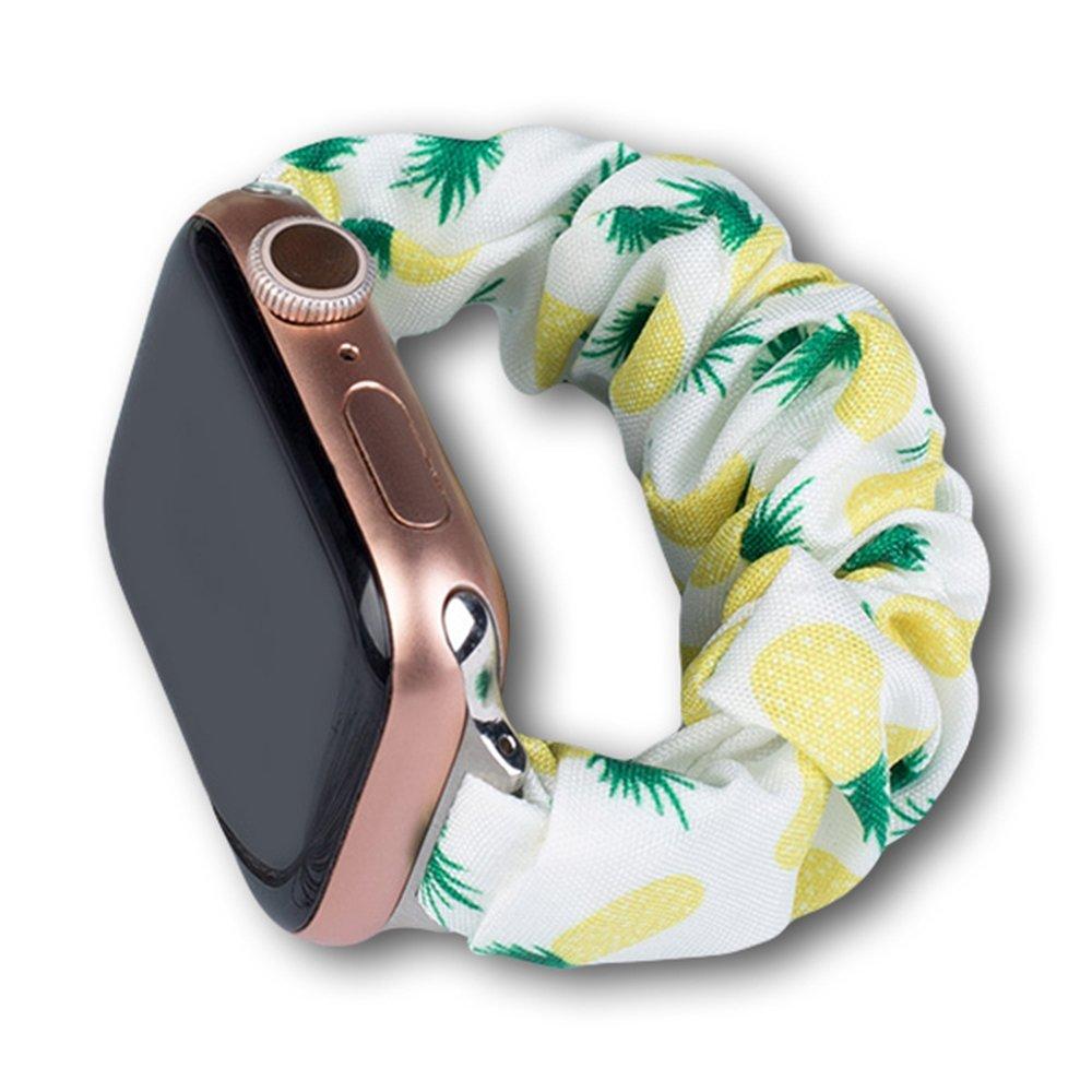 Apple Watch 2/3/4/5/6/7/SE (38/40/41mm) Armband Tyg - Pineapple | 5123 | AlltMobil