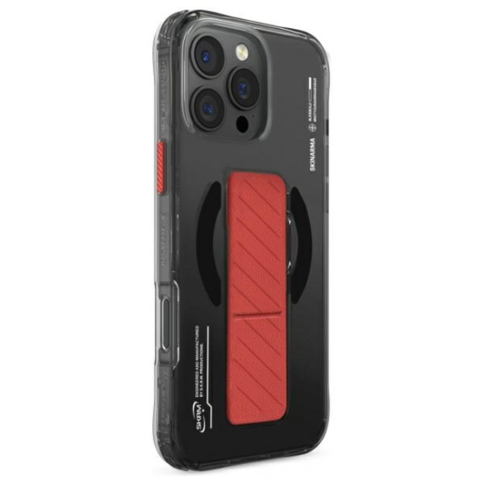 Skinarma - Skinarma iPhone 16 Pro Mobilskal MagSafe Grip Stativ - Svart