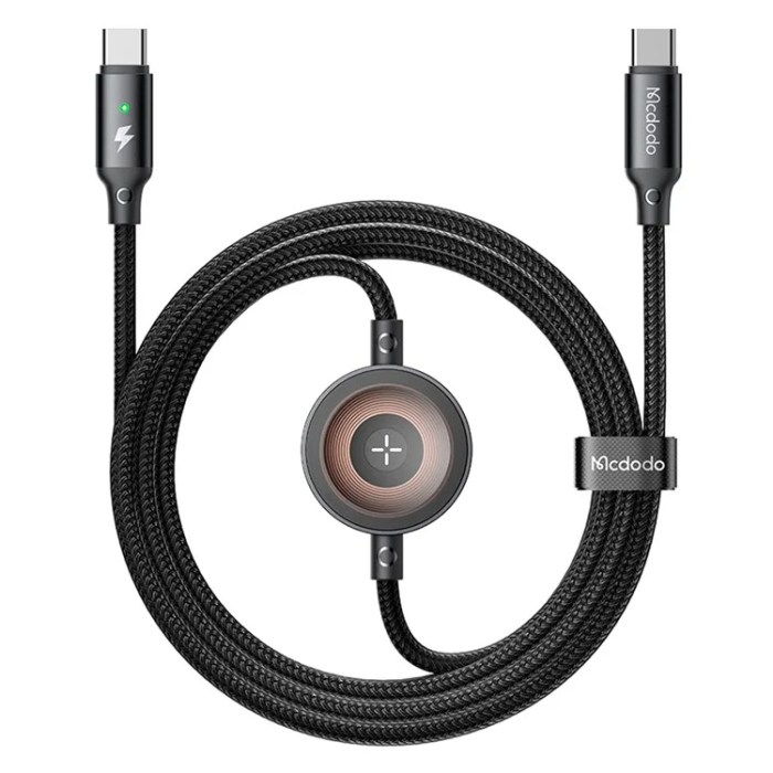 MCDODO - MCDODO 2in1 USB-C - USB-C Kabel 1.5M med Watch Trådlös Laddare