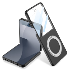 GKK - GKK Galaxy Z Flip 7 Mobilskal Kickstand Hård PC - Svart