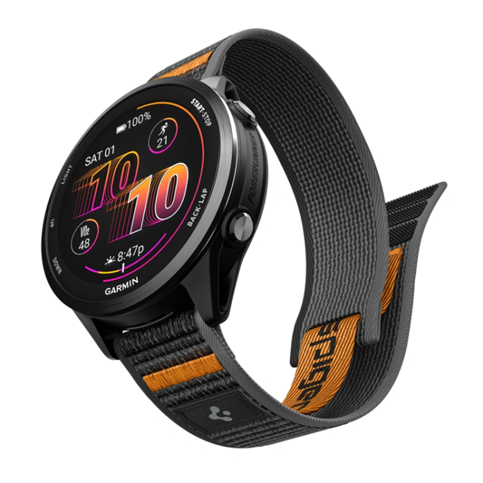 Spigen - Spigen Armband För Garmin Quick Release 22mm Active Athlex Air - Svart/Orange