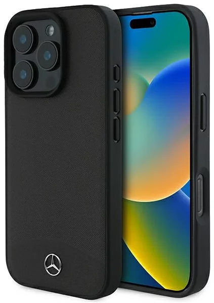 Mercedes iPhone 16 Pro Max Mobilskal MagSafe Textured Plain Läder | 2353 | AlltMobil