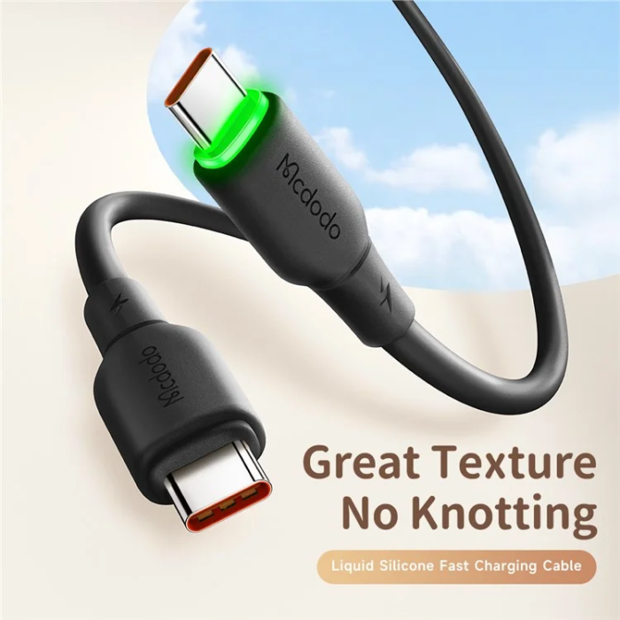 MCDODO - MCDODO USB-C - USB-C 65W Kabel 1.2M CA-477 Alpha - Svart